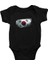 Güney Kore - South Korea Siyah Unisex Bebek Body - Zıbın 1
