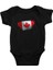 Kanada - Canada Siyah Unisex Bebek Body - Zıbın 1