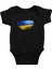 Ukrayna - Ukraine Siyah Unisex Bebek Body - Zıbın 1