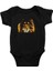 Yeleli Aslan Siyah Unisex Bebek Body - Zıbın 1