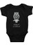 Baykuş Bir Baykuştur Siyah Unisex Bebek Body - Zıbın 1