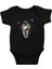 Astronot ve Gezegenler Siyah Unisex Bebek Body - Zıbın 1