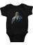 Renkli Ahtapot Siyah Unisex Bebek Body - Zıbın 1