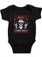 Heavy Metal Noel Baba Yılbaşı Siyah Unisex Bebek Body - Zıbın 1