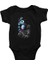 Astronot ve Baloncuklar Siyah Unisex Bebek Body - Zıbın 1