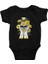 Arıcı Siyah Unisex Bebek Body - Zıbın 1