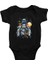 Astronot Siyah Unisex Bebek Body - Zıbın 1