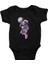 Smaç Vuran Astronot Siyah Unisex Bebek Body - Zıbın 1