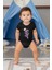 Smaç Vuran Astronot Siyah Unisex Bebek Body - Zıbın 2