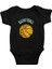 Basketbol Siyah Unisex Bebek Body - Zıbın 1