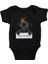 Kral Siyah Pug Köpek Siyah Unisex Bebek Body - Zıbın 1