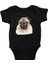 Sevin Beni Pug Siyah Unisex Bebek Body - Zıbın 1