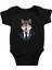 Iş Insanı Sibirya Kurdu Husky Haski Siyah Unisex Bebek Body - Zıbın 1