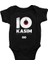 10 Kasım Atatürk'ü Anma Günü Siyah Unisex Bebek Body - Zıbın 1