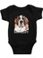 Uyumak Için Doğmuş Saint Bernard Siyah Unisex Bebek Body - Zıbın 1