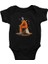 Marsta Bekleyen Astronot Siyah Unisex Bebek Body - Zıbın 1