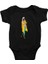 Sarı Trençkot Fashion Siyah Unisex Bebek Body - Zıbın 1