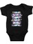 Su Altı Deniz Canlıları Siyah Unisex Bebek Body - Zıbın 1