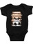 Panda Büyük Hayaller Siyah Unisex Bebek Body - Zıbın 1