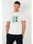 Baskılı Pamuklu Bisiklet Yaka Slim Erkek T Shirt 646R8080 2