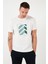 Baskılı Pamuklu Bisiklet Yaka Slim Erkek T Shirt 646R8080 4