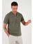 Pamuklu Regular Fit Yarım Fermuarlı T Shirt Erkek T Shirt 5902653 3