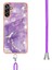 Samsung Galaxy A54 5g Için Crossbody Kordon Askısı Mermer Tampon Yumuşak (Yurt Dışından) 1