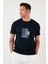 Baskılı Pamuklu Bisiklet Yaka Slim Erkek T Shirt 646R8040 2