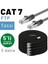 5 Adet 5 Metre Irenıs Cat7 Kablo Yassı Ftp Ethernet Network Lan Kablosu 6