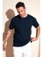 Pamuklu Bisiklet Yaka Regular Fit Basic T Shirt Erkek T Shirt 5902759 1