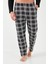 Ekoseli Pamuklu Beli Lastikli Regular Fit Uzun Kollu Erkek Pijama Takımı 6572003 4
