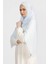 Krep Şifon Şal Bebe Mavi 210X 75 FLR241433 1