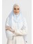 Krep Şifon Şal Bebe Mavi 210X 75 FLR241433 2