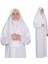 Beyaz Fermuarlı Namaz Elbisesi1 1