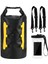 Sarı Renk Stili 15L Pvc Kuru Çanta Su Geçirmez Çanta Telefon Kılıfı ile Trekking Yüzme Su Geçirmez Çanta Rulo Üst Kuru Çuval Botla Balıkçılık Sörf (Yurt Dışından) 3