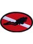 Elips Diver Down Flag Patch Sırt Çantası Tüplü Dalış Dalış Işlemeli Demir On (Yurt Dışından) 1