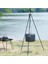 Siyah Stil Sundıck Kamp Tencere Tripod Yangın Için Tencere Tripod Asılı Tencere Kamp Ekipmanları Ayrılabilir Stand Kamp Malzemeleri (Yurt Dışından) 2