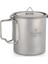 550ML Spork Tarzı ile Tomshoo 750ML Ultralight Titanyum Bardak Tencere Açık Taşınabilir Su Bardağı Kupa Sofra Tencere Titanyum Pot Kamp (Yurt Dışından) 3