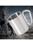 220ML Camping Travel Stainless Steel Cup Carabiner Hook Handle Water Mug (Yurt Dışından) 2