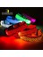 Turuncu Tarzı S Beden LED Köpek Tasması USB Şarj Edilebilir Naylon Leopar Baskı LED Işıklı Köpek Tasmaları Köpek Gece Yürüyüşü Güvenle Glow Kolye Pet Malzemeleri (Yurt Dışından) 2