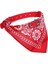 Kırmızı Stil M Beden Yeni Köpek Bandana Yaka Ayarlanabilir Kedi Pet Atkısı Pu Yaka Baskılı Üçgen Eşarp ile (Yurt Dışından) 1