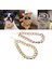 Altın Tarzı 45CM Moda Pet Köpek Kolye Yaka Kalın Altın Zincir Kaplama Plastik Tanımlanmış Güvenlik Yaka Köpek Köpekleri Malzemeleri 36CMCM C42 (Yurt Dışından) 2