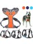 Gök Mavisi Tarzı S Beden Yansıtıcı Naylon Köpek Koşum Yelek Hizmetleri Orta Büyük Köpek Yelek Köpek Pet Aksesuarları Için Yastıklı Ayarlanabilir Güvenlik Araç Kurşun (Yurt Dışından) 2