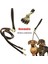 Kahverengi 18MM Tarzı L Beden Çok Fonksiyonlu 2 Yollu Köpek Tasması Çift Iki Pet Deri Leads Çıkarılabilir Anti Twining Yürüyüş ve Eğitim 2 Küçük Orta Boy Köpek (Yurt Dışından) 2