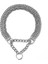 Gümüş Tarzı 2.5MMX55CM Krom Kaplama Üç Sıralı Eğitim Köpek Zinciri Şerit Demir Ayarlanabilir Köpek Tasması Kişiselleştirilmiş Pet Ollars Zincir Martingale Pug (Yurt Dışından) 1
