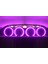 1 Takım 20 Cm(2 Adet)Neon Rgb LED Midrange Kapağı Işıklı Midrange Hoparlör Kapağı Adaptör Kumanda 3