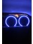 1 Takım 20 Cm(2 Adet)Neon Rgb LED Midrange Kapağı Işıklı Midrange Hoparlör Kapağı Adaptör Kumanda 4