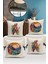 Flower/vintage Serisi Çift Tarafı Dijital Baskılı 4'lü Kırlent Kılıfı Seti (Cushion Cover Set) 1