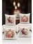 Flower/vintage Serisi Çift Tarafı Dijital Baskılı 4'lü Kırlent Kılıfı Seti (Cushion Cover Set) 1