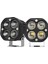 3'' Beyaz LED Spot Uzun Kısa Off Road, Motosiklet Sis Farı Çalışma Lambası 12-24V 40W 2